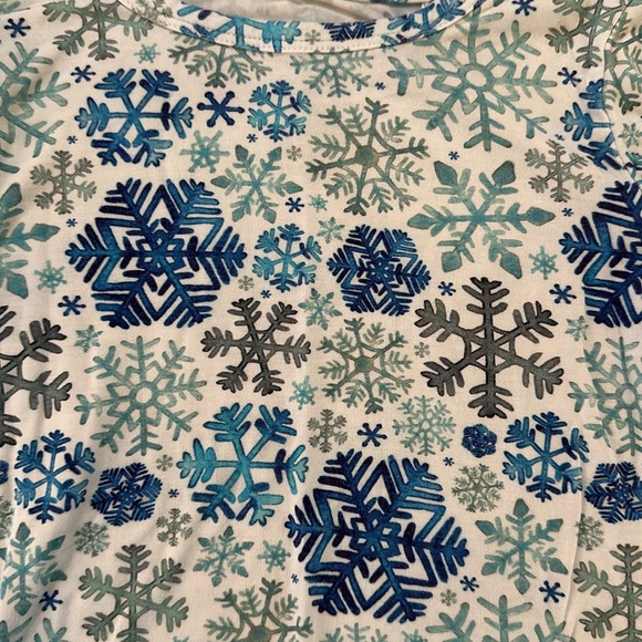 ❄️ snowflake ❄️ bamboo 2 piece pjs in size 4t. Great condition! - Picture 3 of 9